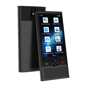 S10 интелигентен преводач за групи, Android, Bluetooth, обхват 10 м, бутон + тъч екран, превод в реално време