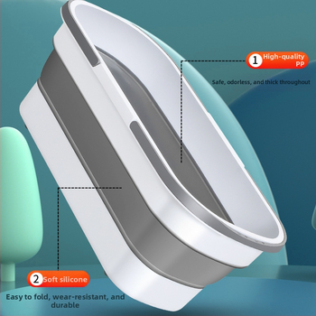 Αναδιπλούμενος τετράγωνος κάδος για σφουγγαρίσμα με μηχανισμό στύψιμο, χωρητικότητα άνω των 10 kg, ποσοστό αποστράγγισης κάτω από 40%