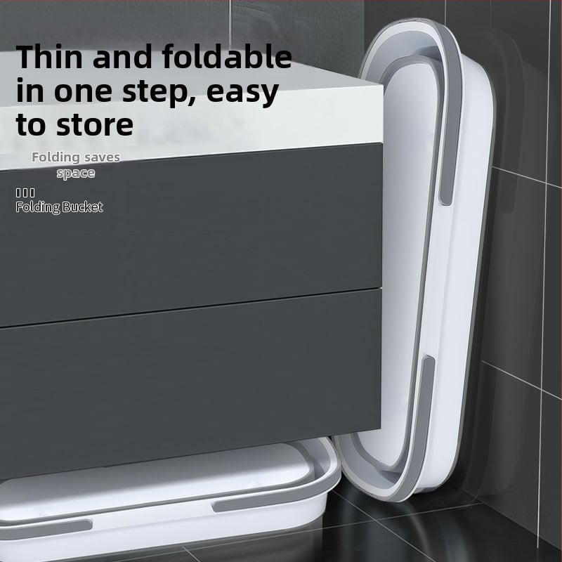 Αναδιπλούμενος τετράγωνος κάδος για σφουγγαρίσμα με μηχανισμό στύψιμο, χωρητικότητα άνω των 10 kg, ποσοστό αποστράγγισης κάτω από 40%