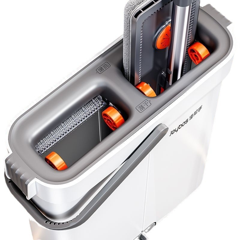 Be kontakto namų naudojimo mopas su nerūdijančio plieno lazdele, dviguba pavara, volelio tipo spaudimas, 5 kg apkrova, 80–90% vandens išsiurbimas