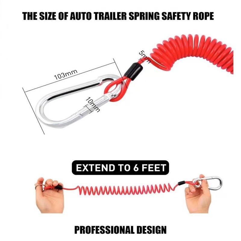 RV atdalīšanas drošības aukla; materiāls: augstas elastības TPU; tips: drošības aukla; pielietojums: RV atdalīšanas aukla