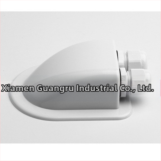 Atspari vandeniui jungčių dėžė RV, be gręžimo, dviguba anga, ABS, injekcinis formavimas, modelis ING-ABS-CEB/2W