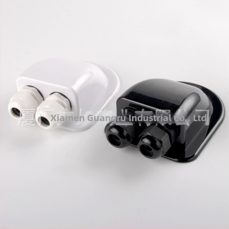 Водоустойчива кутия за свързване, без пробиване, с двойна дупка, ABS, инжекционно формована, модел ING-ABS-CEB/2W