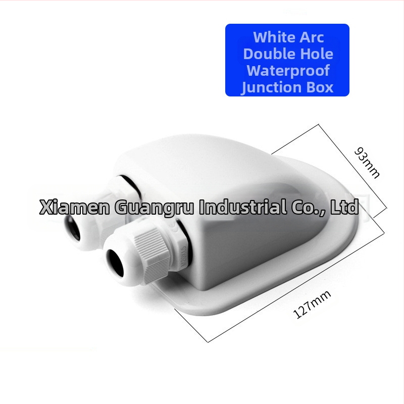 Водоустойчива кутия за свързване, без пробиване, с двойна дупка, ABS, инжекционно формована, модел ING-ABS-CEB/2W