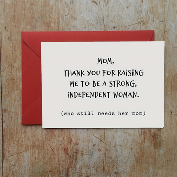 Поздравителна картичка за рожден ден с плик, забавен текст, печат