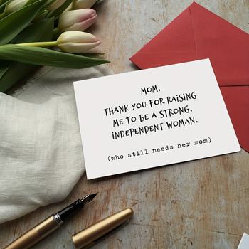 Поздравителна картичка за рожден ден с плик, забавен текст, печат