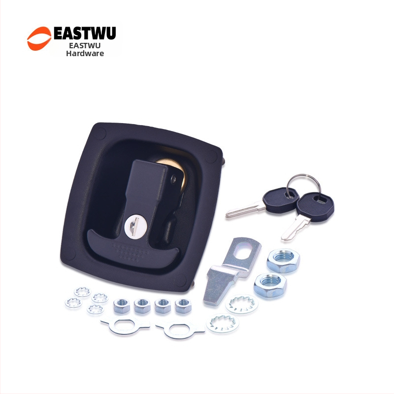 EASTWU 6204 Zinková zliatina zámok do skrinky na náradie pre RV a terénne vozidlá, s T rúčkou a otáčacím tlakovým zámkom - moderný dizajn