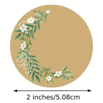 Kraft papír üvegek címkéinek tekercse, kivágott írható önklebős címkék, 0,2 mm vastagság, vízbázisú ragasztó, -20°C–50°C, 200 db/tekercs