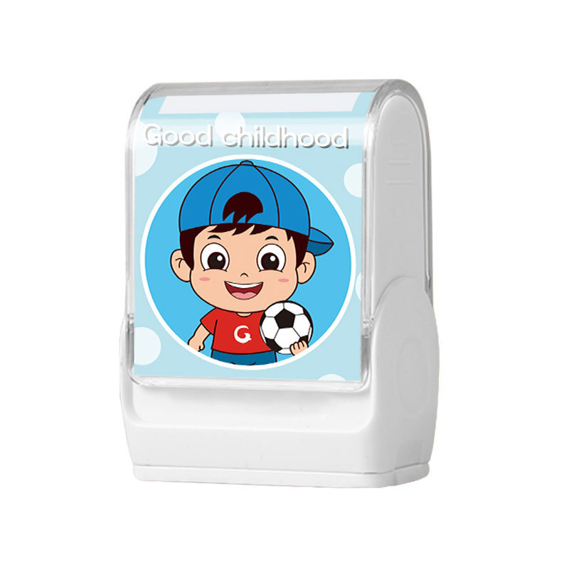 Vārda zīmogs bērnu drēbēm, taisnstūra, plastmasas, fotosensitīvs