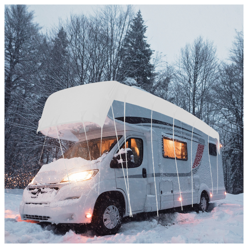 RV покривен калъф за кемпер — прахоустойчив, слънцезащитен; нейлон материал; съвместим с RV; персонализируем