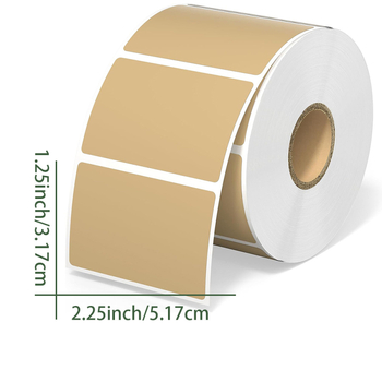 Термична етикетна хартия, кръгла форма, дебелина 0.2 мм; печат чрез боядисване и щанцоване; температурен диапазон: -20 до 70°C