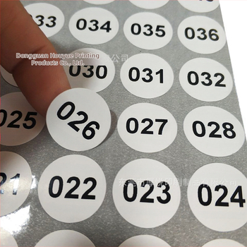 Кръгъл етикет за размери на облекло, крафт хартия с PVC лепило, модел 003, температурна устойчивост -10°C до 150°C, дебелина 2,5