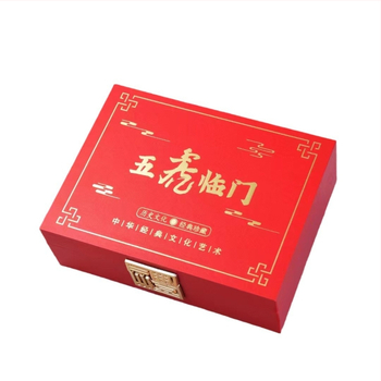 Langhui Μεταλλικός Τίγρης Μνημειακό Διακοσμητικό σε Ξύλινο Κουτί