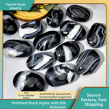 Vanishxuan Agato vyniojamas vielos ornamentas — šiuolaikiškas minimalistinis krištolo dekoras, pakuotė kartonu