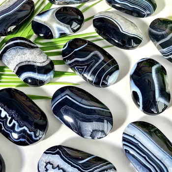 Vanishxuan Agato vyniojamas vielos ornamentas — šiuolaikiškas minimalistinis krištolo dekoras, pakuotė kartonu