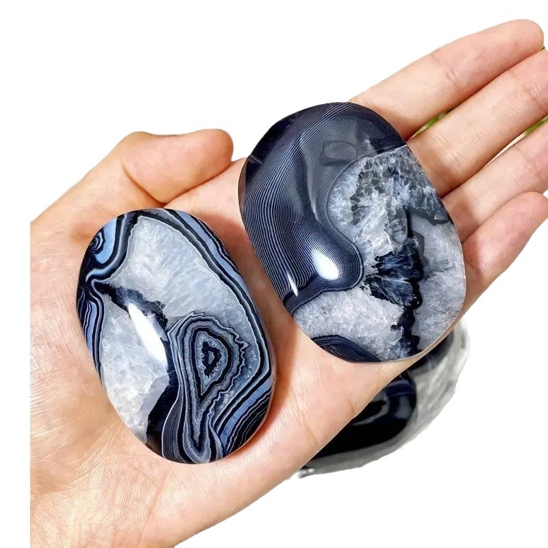 Vanishxuan Agato vyniojamas vielos ornamentas — šiuolaikiškas minimalistinis krištolo dekoras, pakuotė kartonu