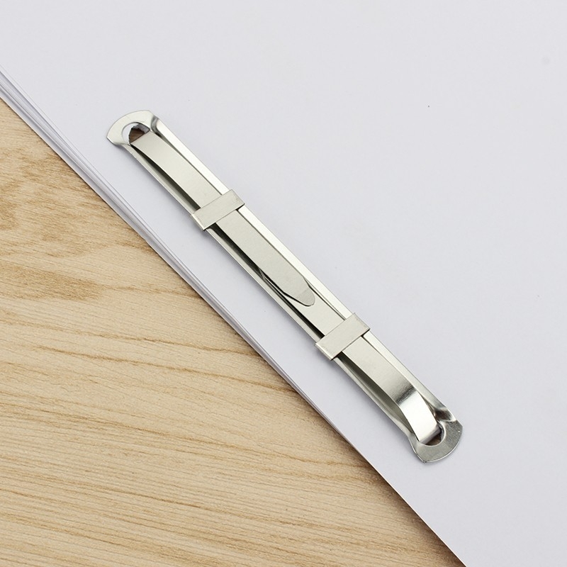 Deli perforuoti dviejų skylių rišimo klipsai, modeliai 5547/5548/5549, metalas/plastikas, 50 vnt.