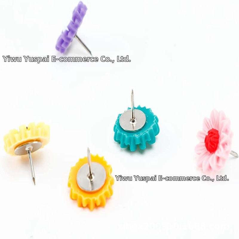 Pushpin dekoratívny s tvarom slnečnice, Usipai, plast