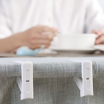 Staltiesės klipsas, atsparus slydimui, PP medžiaga, modernus paprastas dizainas, pakuotė 100 vnt.