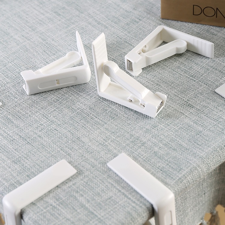 Staltiesės klipsas, atsparus slydimui, PP medžiaga, modernus paprastas dizainas, pakuotė 100 vnt.