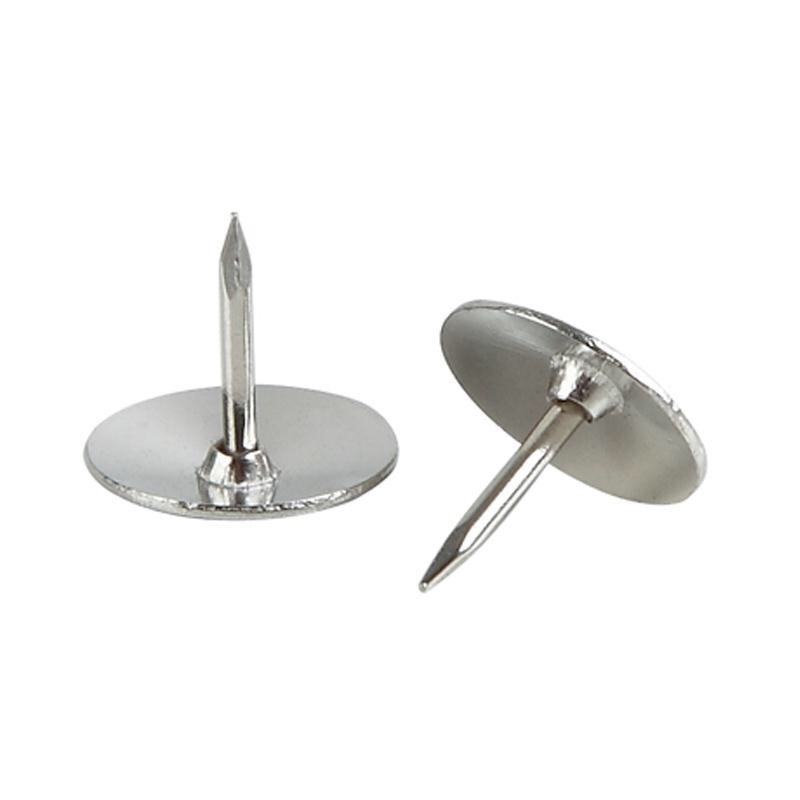 Ferranry metalinis plokščia galva smeigtukas, nikeliuotas, masinė pakuotė