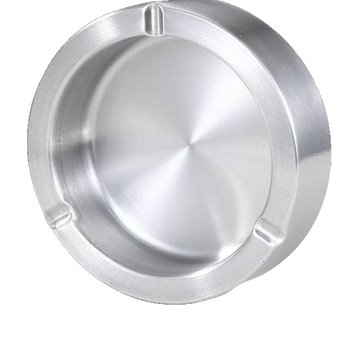 Пепелник от неръждаема стомана, конусовиден дизайн, ветроустойчив, печат на лого, подходящ за бизнес подаръци