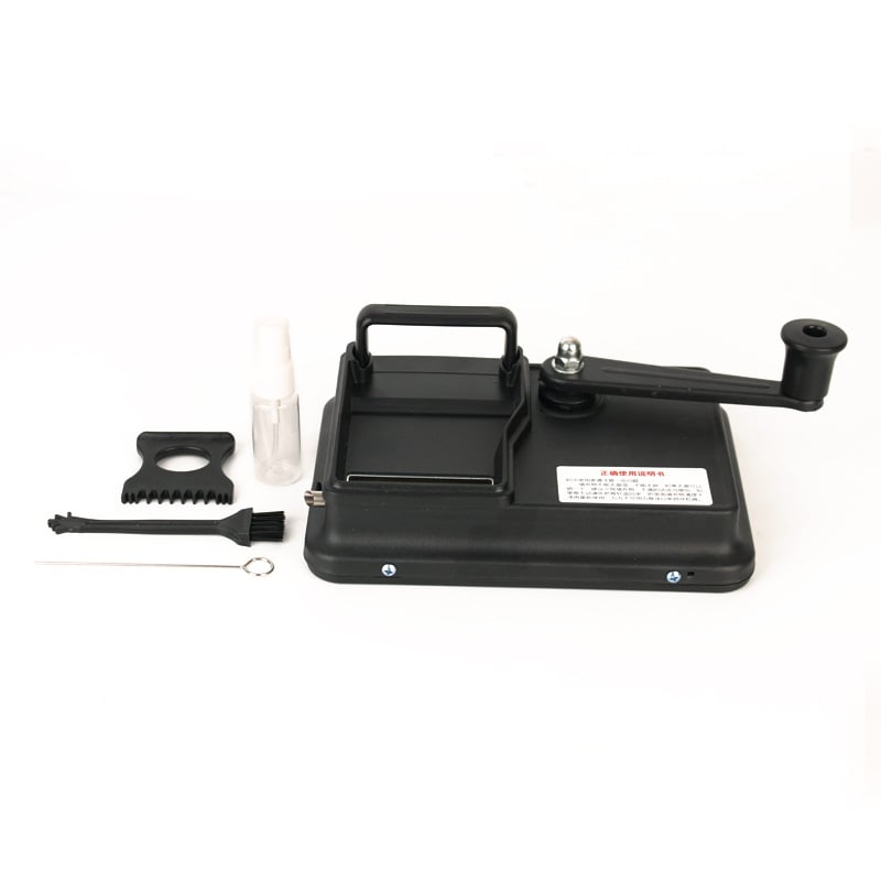 Rokas cigarešu vālētājs ar vadības sliedi un dubultiem gredzeniem (mājas lietošanai)