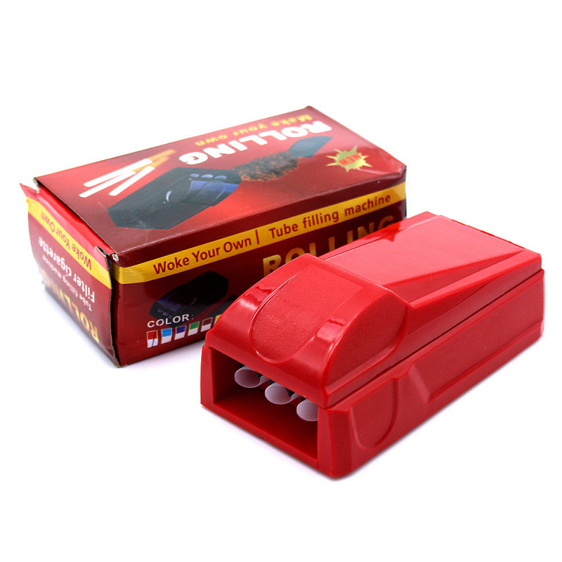 Rokas cigarešu vilcējs, kompakts plastmasas turētājs ar trim caurulēm, pārnēsājams un vēja izturīgs, zīmols Bessie