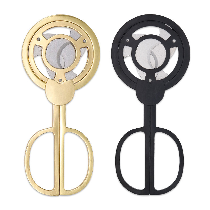 Nerūdijančio plieno cigarų pjaustytuvas su vėjo malūno stiliumi, paprastas dizainas, prekės ženklas bigsun, rankinis naudojimas