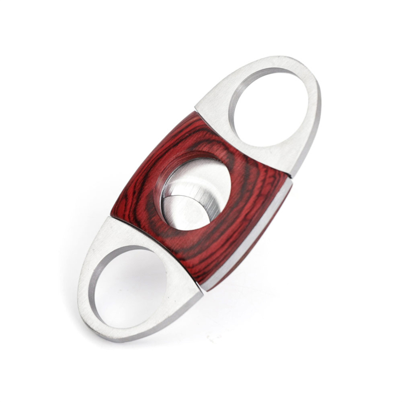 Muxiang cigarešu griezējs no mahagonija un nerūsējošā tērauda, roku darbaris