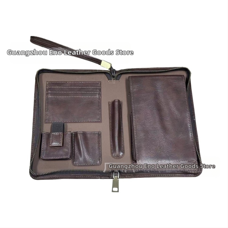 Cigarešu soma ar lychee rakstu, Vintage Nordic stilā, PU āda, 5 gabalu komplekts, rāvējslēdzējs, rokdarbs no Eniu, pielāgošana