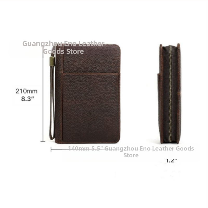 Cigarešu soma ar lychee rakstu, Vintage Nordic stilā, PU āda, 5 gabalu komplekts, rāvējslēdzējs, rokdarbs no Eniu, pielāgošana