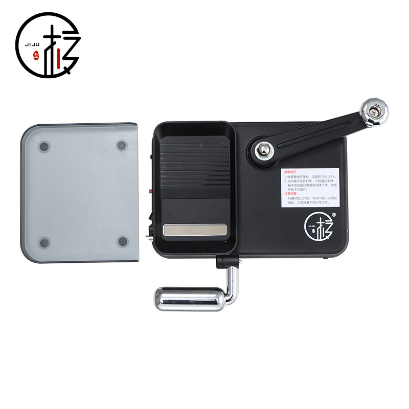 Rokas divvirzienu cigarešu rulētājs, metāla, ar roku piedziņu, mājas lietošanai