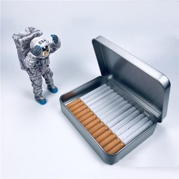 Tinplāsta cigarešu kastīte, portatīva metāla tabakas uzglabāšanas kārba ar dekoratīvu apdari, USB atmiņas atbalsts, kolekcija, pudeles atvērējs, uzglabāšana; drukāts logotips.