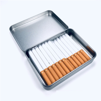 Tinplāsta cigarešu kastīte, portatīva metāla tabakas uzglabāšanas kārba ar dekoratīvu apdari, USB atmiņas atbalsts, kolekcija, pudeles atvērējs, uzglabāšana; drukāts logotips.