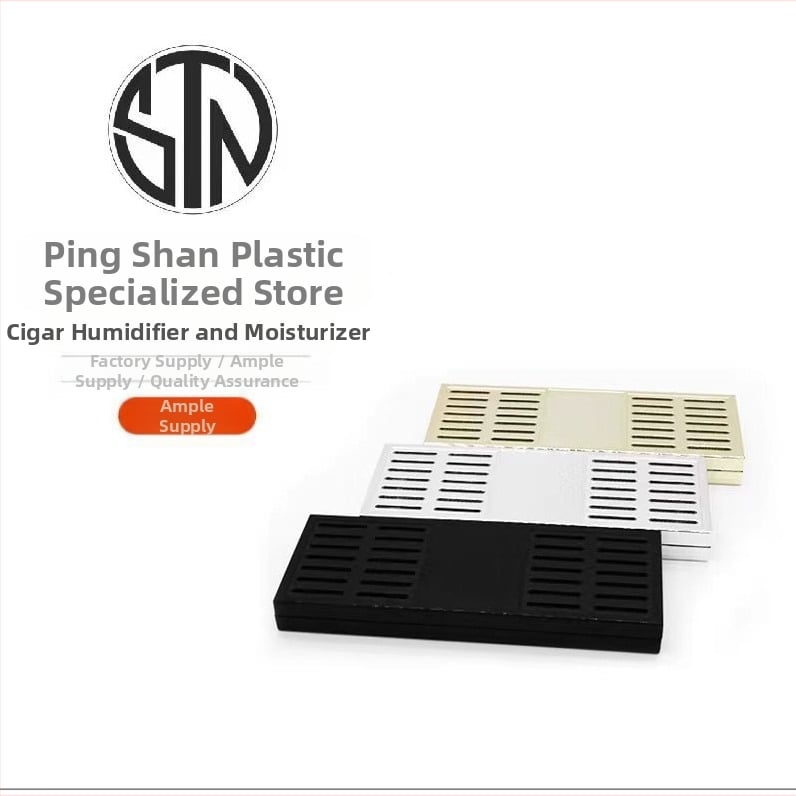 Plasticite plastmasas cigāru mitrināšanas kārba ar lielu ietilpību, pārnēsājama un pielāgojama