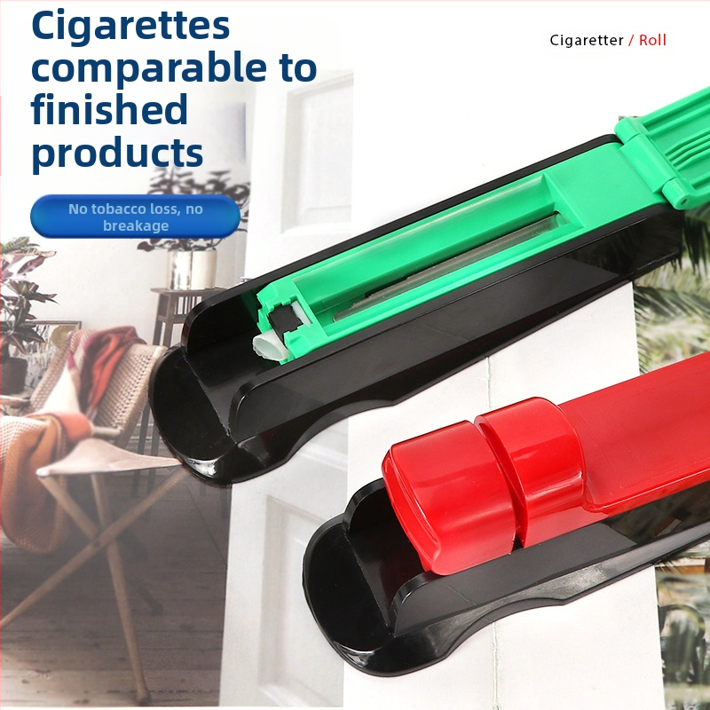 Ръчна машина за навиване на цигари – надградена, гладка пластмасова конструкция, с издърпвач и пълнител