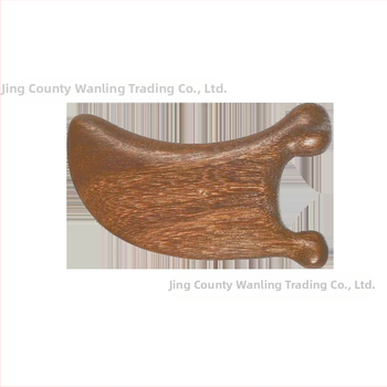 Ξύλινη χτένα από σανδαλόξυλο, στρογγυλά δόντια, χειροποίητη, φορητή