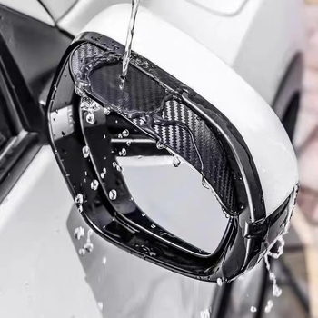 Universāla lietus aizsardzība atpakaļskata spogulim (PVC materiāls, līmējamā uzstādīšana, 1 pāris, universāla savietojamība)