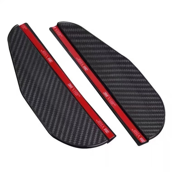 Universāla lietus aizsardzība atpakaļskata spogulim (PVC materiāls, līmējamā uzstādīšana, 1 pāris, universāla savietojamība)