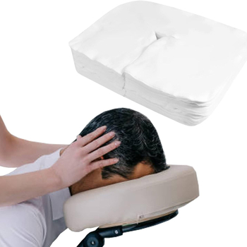 Κάλυμμα προσώπου μίας χρήσης για μασάζ, μη υφαντό ύφασμα, ανθεκτικό στη σκόνη, 25 g/m2, μονοχρωματικό σχέδιο, δυνατότητα προσαρμογής