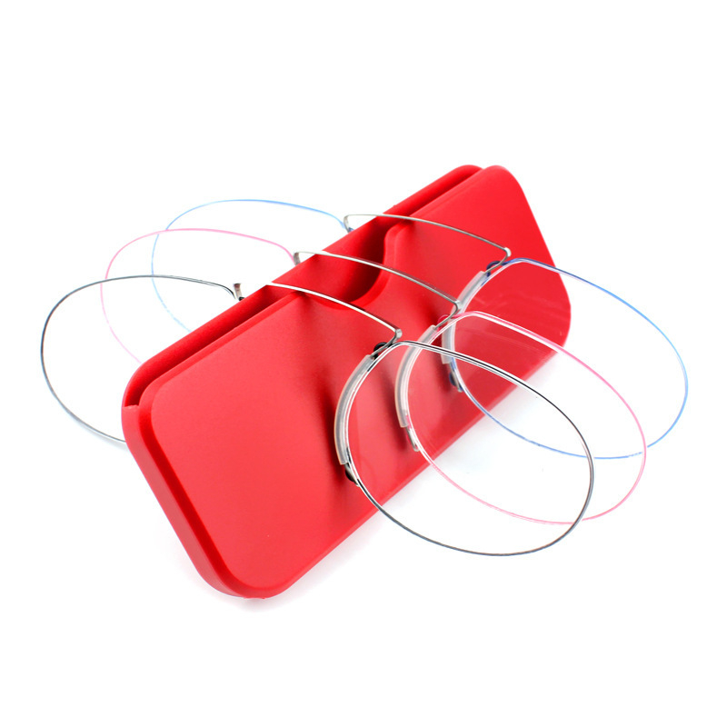 Okuliare na čítanie s klipsom na nos, bez rámov, ultraľahké, kompaktné mini, PC šošovky, oválny štýl