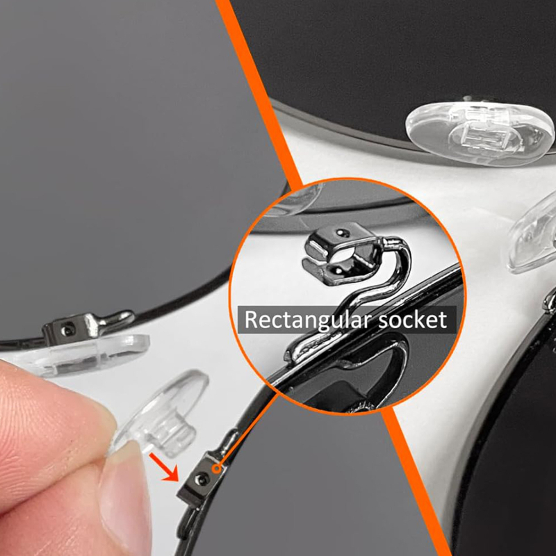 Silikoninės nosies pagalvėlės akinėms – rinkinys, modelis 25847, stilius 225