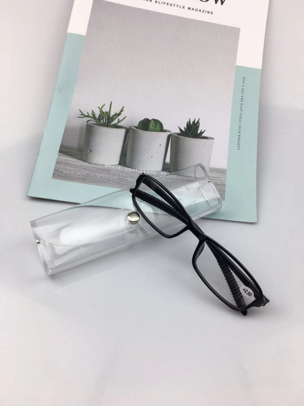 Ultra lengvi skaitymo akiniai senjorams, viso rėmo, unisex, modelis 8008, PC lęšiai