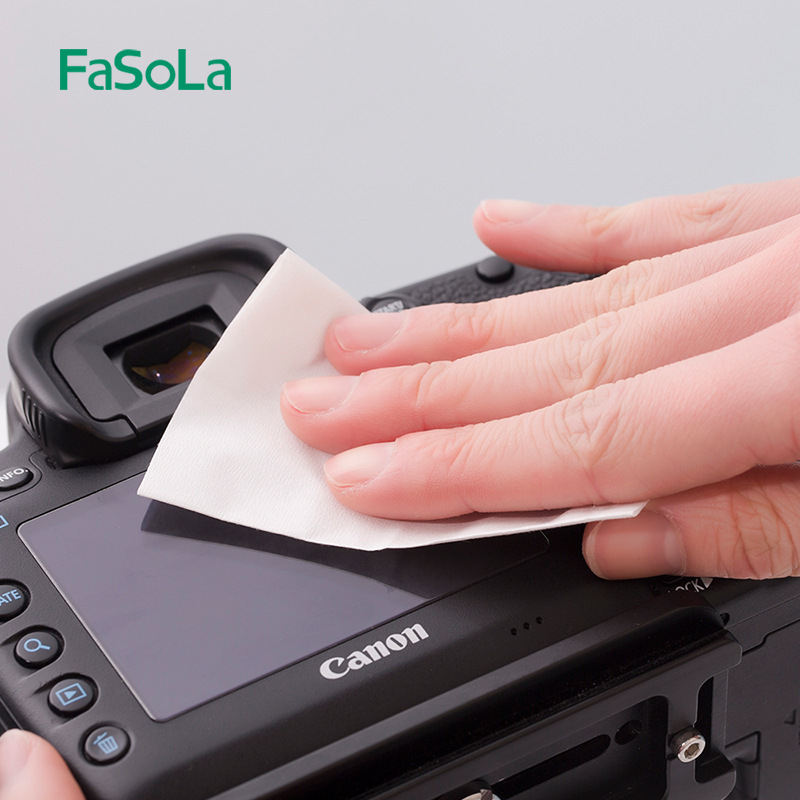 FaSoLa πανάκι καθαρισμού μίας χρήσης για γυαλιά και οθόνες, 8x12 cm, ανθεκτικό στη σκόνη