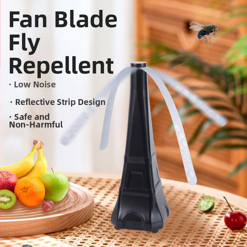 HX-43 Daugiafunkcinis insektų atbaidymo ventiliatorius — atbaido muses ir uodus, kvadratinis dizainas, 3V 0,7W