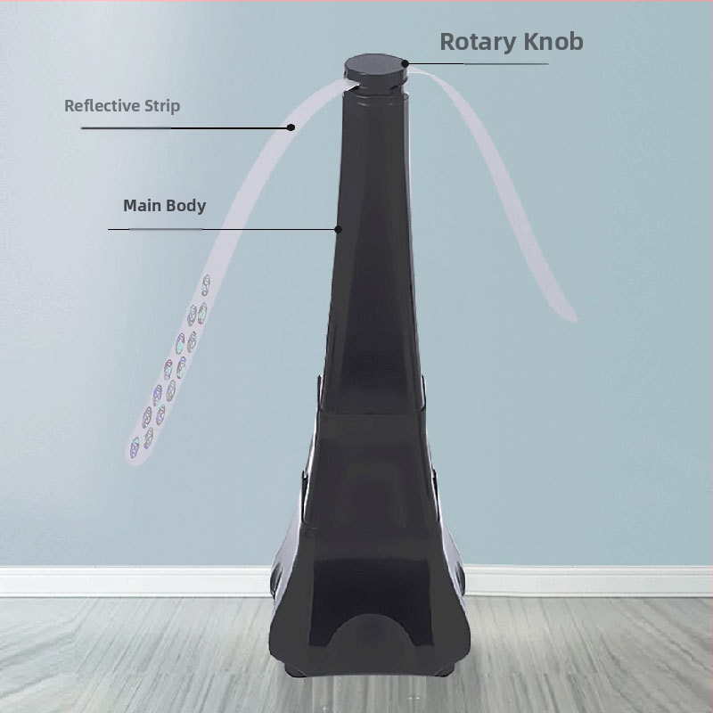 HX-43 Многофункционален вентилатор за отблъскване на насекоми — отблъсва хлебарки, мухи и комари, квадратен дизайн, 3V 0.7W