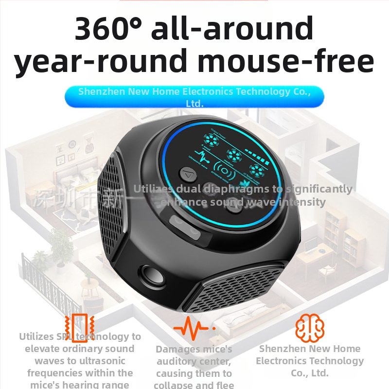 Ултразвуков репелент за вредители, модел 219, 220V, 20-65 kHz, 6-8W, ABS корпус