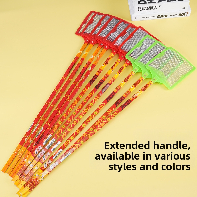 Ke Yue bambukinis ilgo rankų mušų plaktukas – paprastas stilius, nekokybiškas, tinkamas musėms, uodams ir termitams