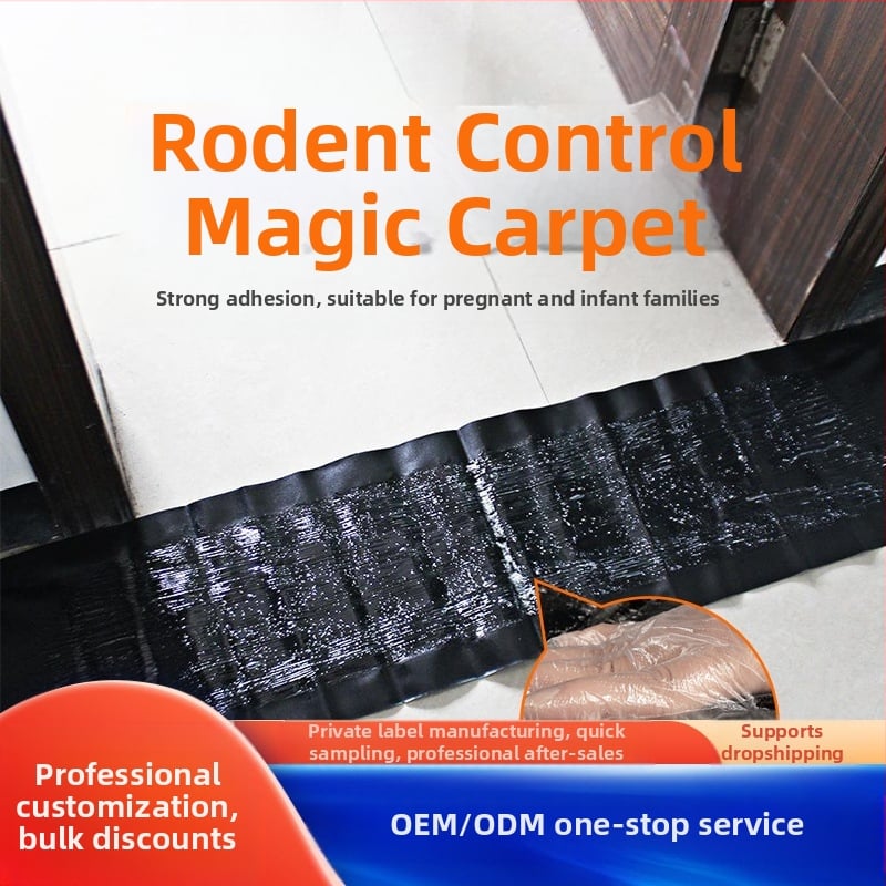 Graužikų klijuojamasis kilimėlis – kieto pavidalo, mikro toksinis, pakuotė 100 vnt.